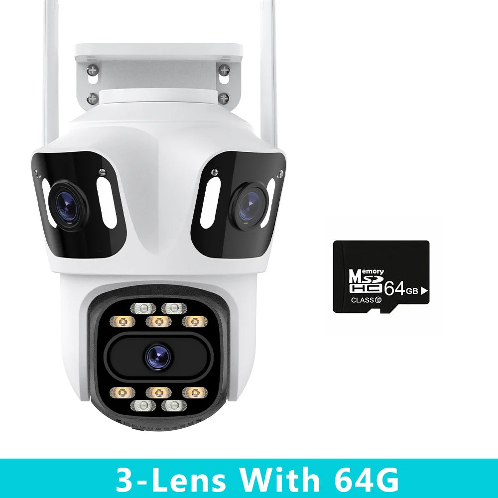 3 Lens HD outdoor camera