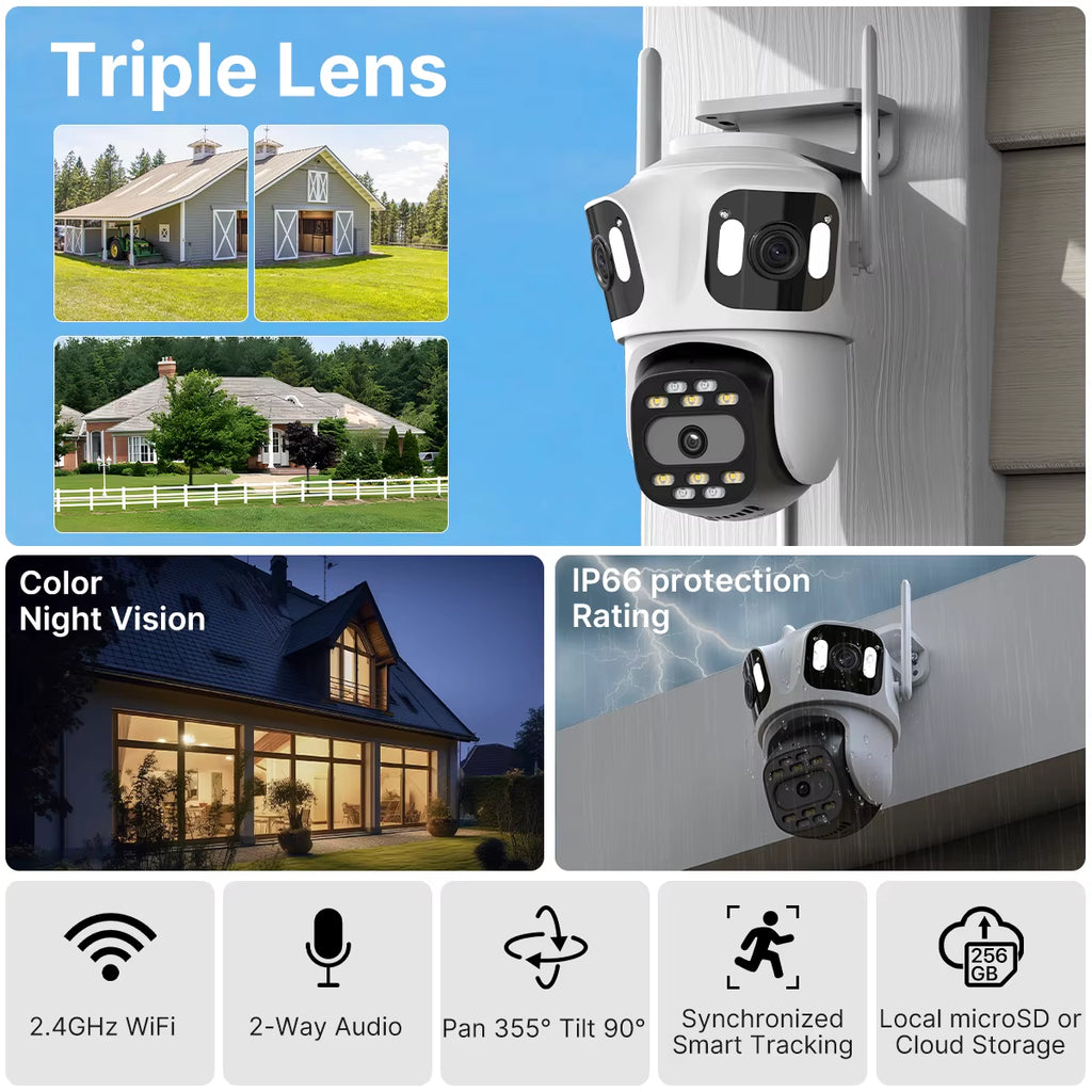 3 Lens HD outdoor camera – SAFETIVA