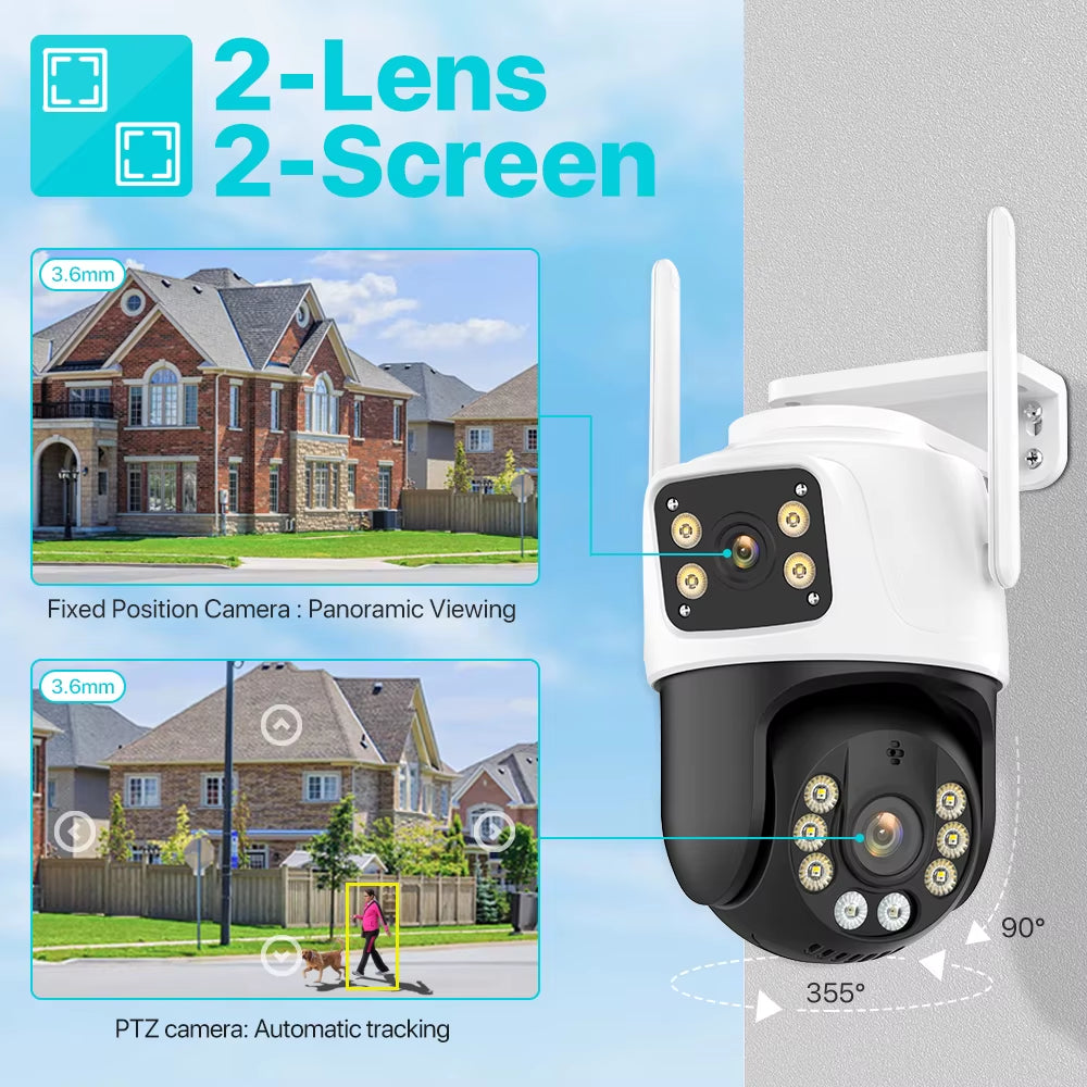 3 Lens HD outdoor camera